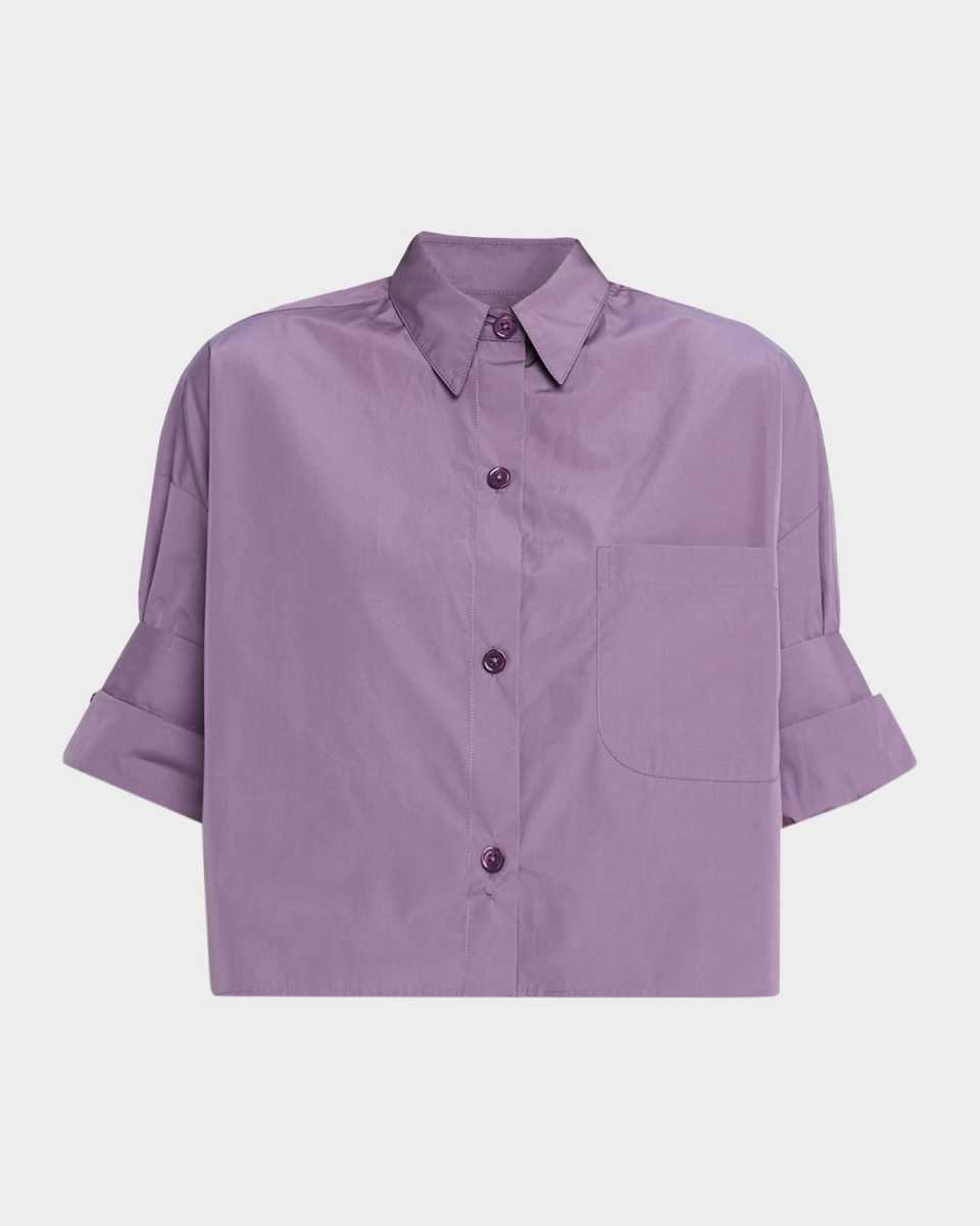 Next Ex Cropped Shirt in Super Compact Poplin